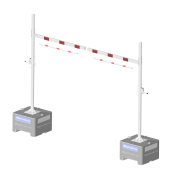 Mobile height limiter | cross tube length: 4000 mm | profile cylinder lock